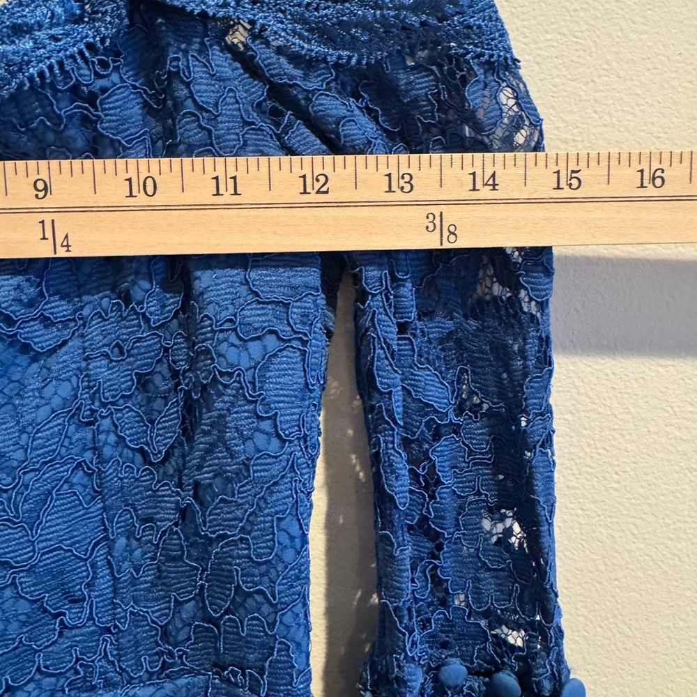 Nicholas Octavia Lace Corset Midi Dress Blue‎ US Size 0 Long Sleeve - Picture 11 of 12